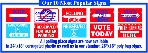 Top 10 Polling Place Signs