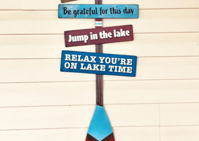 Lake House Oar - Patriot Signage & Lanta Creative