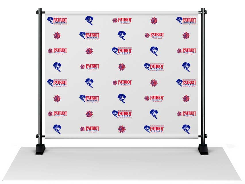 Step Repeat Banner 8' x 10' - PatriotSigns.com